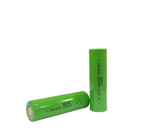 18650 3.7V 2000 Mah 3C Li-Ion Şarjlı Pil