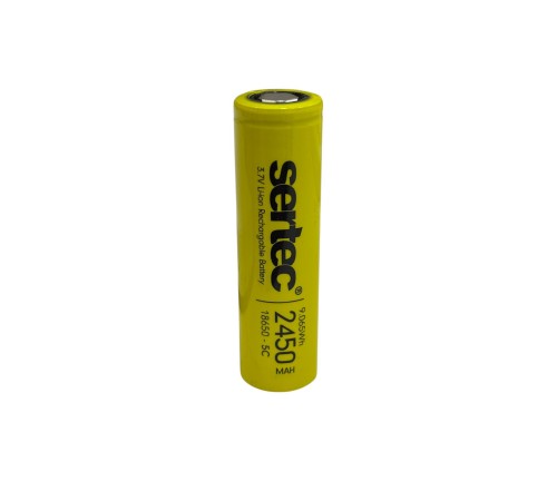 18650 3.7V 2450 Mah 5C Li-Ion Şarjlı Pil