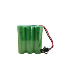 SERTEC 3.6V 3S1P AA 800 MAH KABLO + SİYAH KONNEKTÖRLÜ OYUNCAK PİLİ
