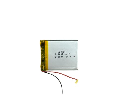 304053 3.7V 600 MAh Li-Polymer Pil Devreli/1.5A
