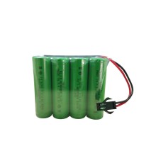 SERTEC 4.8V 4S1P AA 800 MAH KABLO + SİYAH KONNEKTÖRLÜ OYUNCAK PİLİ