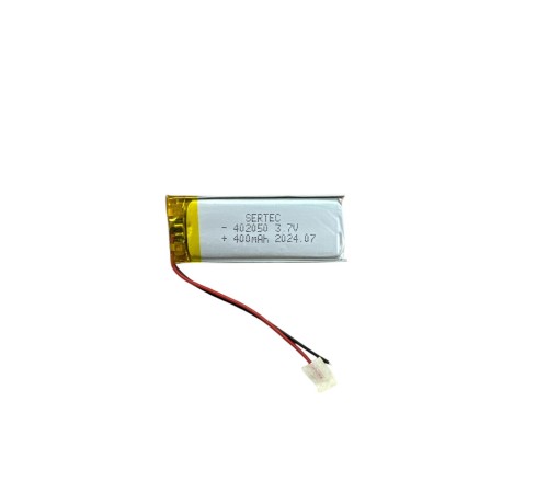 402050 3.7V 400mAh Li-Polymer Pil Devreli/1.5A