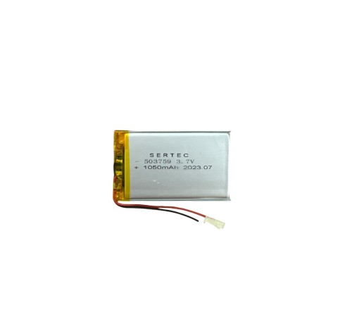 503759 3.7V 1050 MAh Li-Polymer Pil Devreli/1.5A