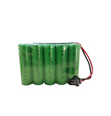 SERTEC 6V 5S1P AA 800 MAH KABLO + SİYAH KONNEKTÖRLÜ OYUNCAK PİLİ