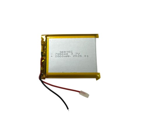 785060 3.7V 2800mAh Li-Polymer Pil Devreli/1.5A