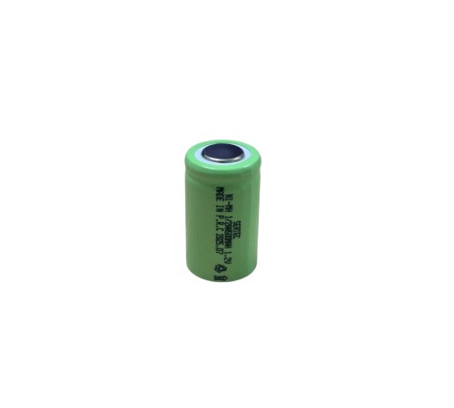 1.2V 500 Mah - 1/2AA - Ni-MH Şarjlı Pil - (Başsız / Flat Head)