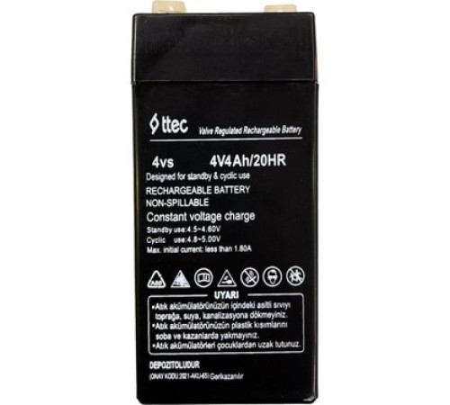 4V 4 AH Kuru Bakımsız Akü