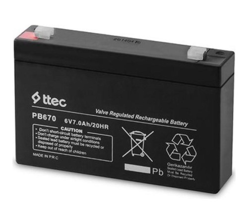 6V 7 AH Kuru Bakımsız Akü