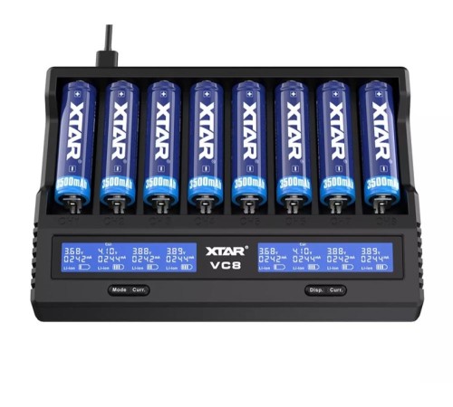 VC8 Sekizli Li-ion / NI-CD / NI-MH Pil Şarj Cihazı