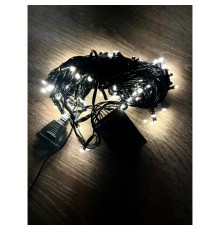 10 M 100 Led Damla Uçlu Gün Işığı Siyah Kablo MZ-17-3