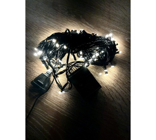 10 M 100 Led Damla Uçlu Gün Işığı Siyah Kablo MZ-17-3