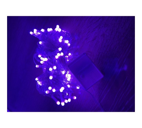 10 M 100 Led Damla Uçlu Pembe Işık Şeffaf Kablo MZ-17-9