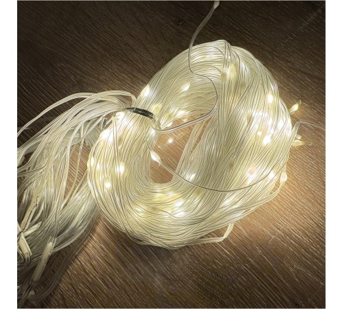 3 x 3 Perde Led 240 Led Sarı Işık MZ-14-7