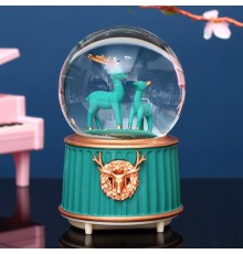 Yeşil Geyik Kar Küresi Küçük Boy JM2105-45