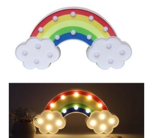 Led Işıklı Gökkuşağı Gece Lambası