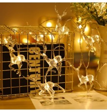 2 M 10 Adet Geyikli İp Led Işık MZ-11