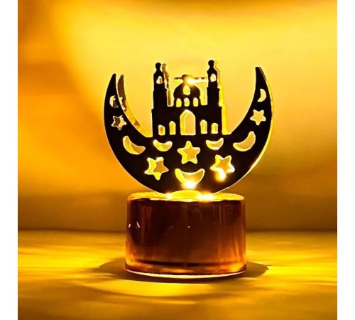 12'li Ramazan Ayaklı Led Işık Gold Renk Gün Işığı MZ6200-249