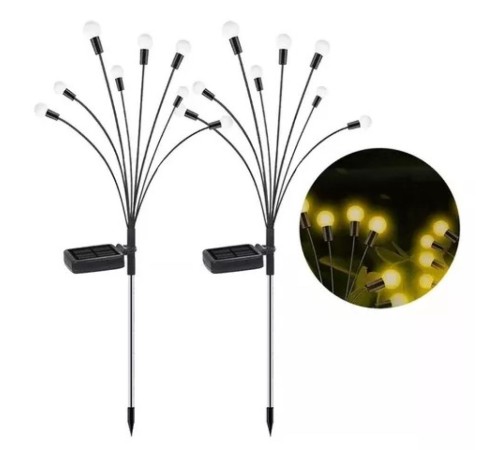 2 li Solar Bahçe Aydınlatması 10 Ledli 2 Modlu Gün Işığı