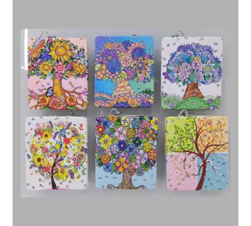 12 li Büyüteçli Dikdörtgen Cep Aynası MZ-123