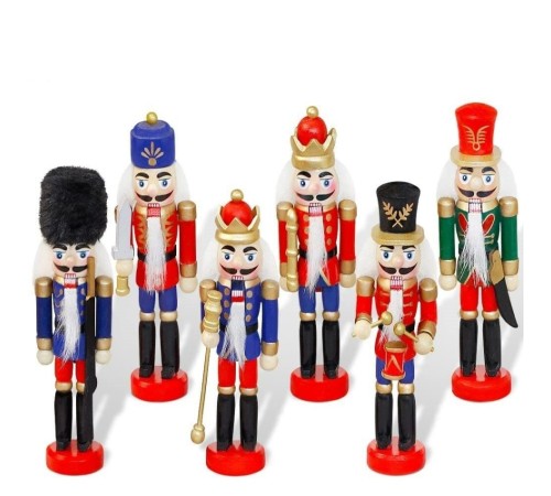 Kurşun Asker Ahşap Dekoratif Eşya 13 Cm 6 Lı Set