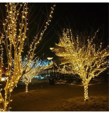 10 Mt 100 Led IP65 Dış Mekan Led Işık Beyaz Kablo MZ-15-1