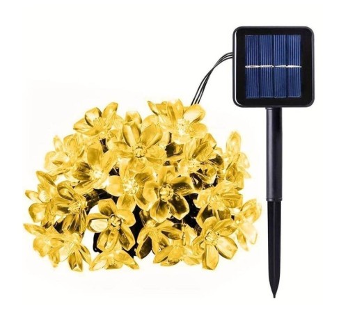 Solar 5m 50 Led Papatya Gün Işığı 8 Fonksiyonlu