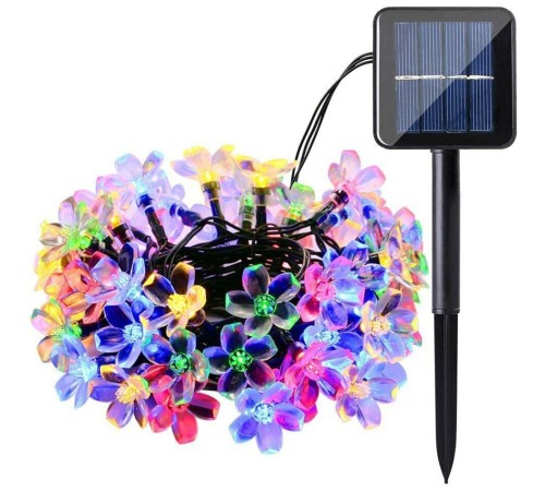 Solar 5 M 50 Led Papatya RGB 8 Fonksiyonlu