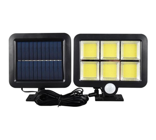 120 Cob Led Solar Panelli 3 Modlu Duvar Lambası SKY-302