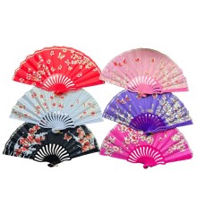 Plastik Kumaş Yelpaze 12 li Karışık OB-051