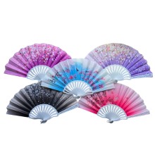 Plastik Kumaş Yelpaze 12 li Karışık OB-047