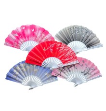 Plastik Kumaş Yelpaze 12 li Karışık OB-049