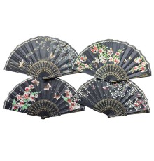 Plastik Kumaş Yelpaze 12 li Karışık OB-052