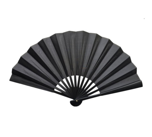 Plastik Kumaş Yelpaze 12 li Siyah