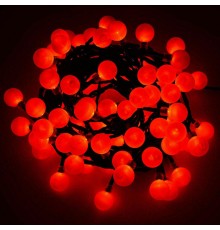 5 M 28 Led Kırmızı Işık Siyah Kablo Fişli