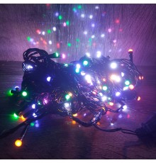 10 M 100 Led Damla Uçlu Led Işık RGB Işık Siyah Kablo