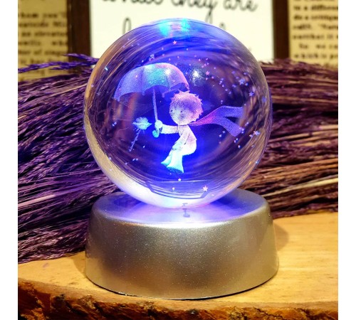 Işıklı Pilli Cam Küre