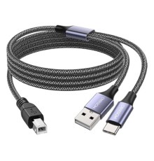 ZR361 Ads 501 Type-C 2 İn 1 Yazıcı Kablosu