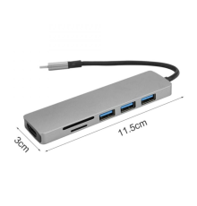 Airsky Hc74C 6 İn 1 Hdmı Çevirici