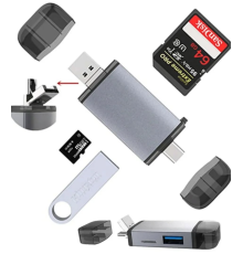 ZR428 T993A Type-C 3 İn 1 Card Reader