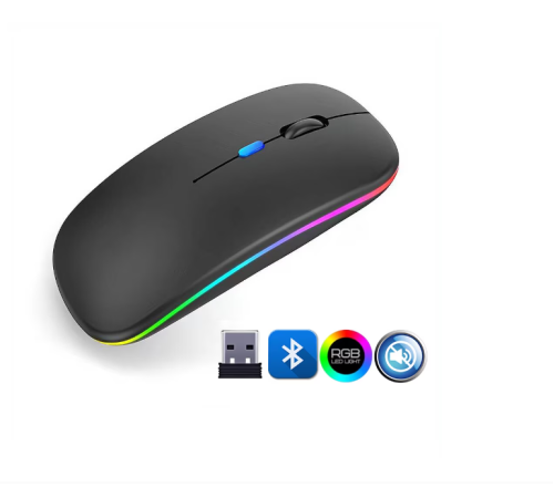 ZR215 Cba100 Rgb Siyah Şarjlı Mouse