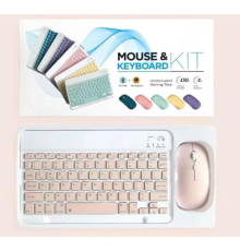 ZR20Km Pembe Kablosuz Klavye Mouse Set