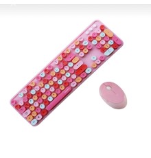 Mofii Zr513/P Sweet Pembe Klavye Mouse Set