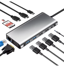 ZR610 Type-C 12 İn 1 Çift Hdmı