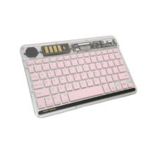 ZR612 Rgb Şeffaf Pembe Bluethooth Klavye