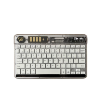 ZR612 Rgb Şeffaf Beyaz Bluethooth Klavye