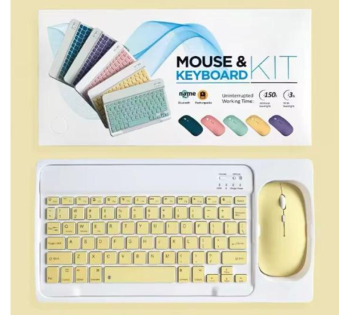 ZR20Km Sarı Kablosuz Klavye Mouse Set