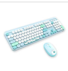 Hello Bear Mavi Klavye Mouse Set