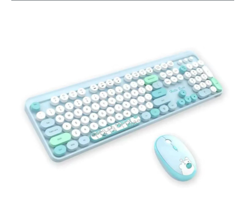 Hello Bear Mavi Klavye Mouse Set