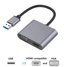 Usb To Hdmi+Vga 1080 P Hd09 ZR650