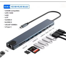 ZR795 Type-C 10 İn 1 Pd Çevirici
